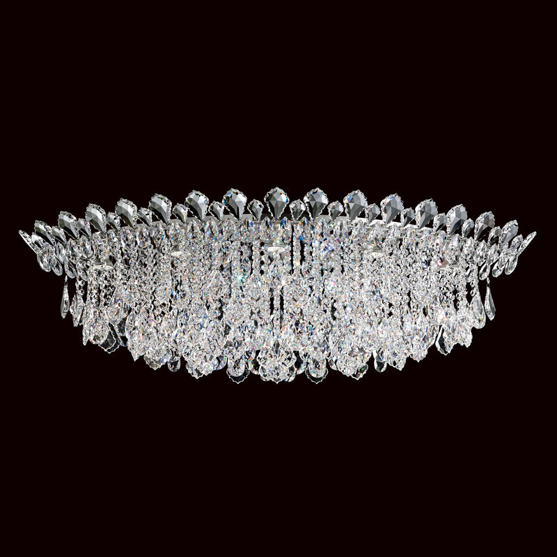 Schonbek - TR4801N-401H - Eight Light Flush Mount - Trilliane Strands - Polished Stainless Steel
