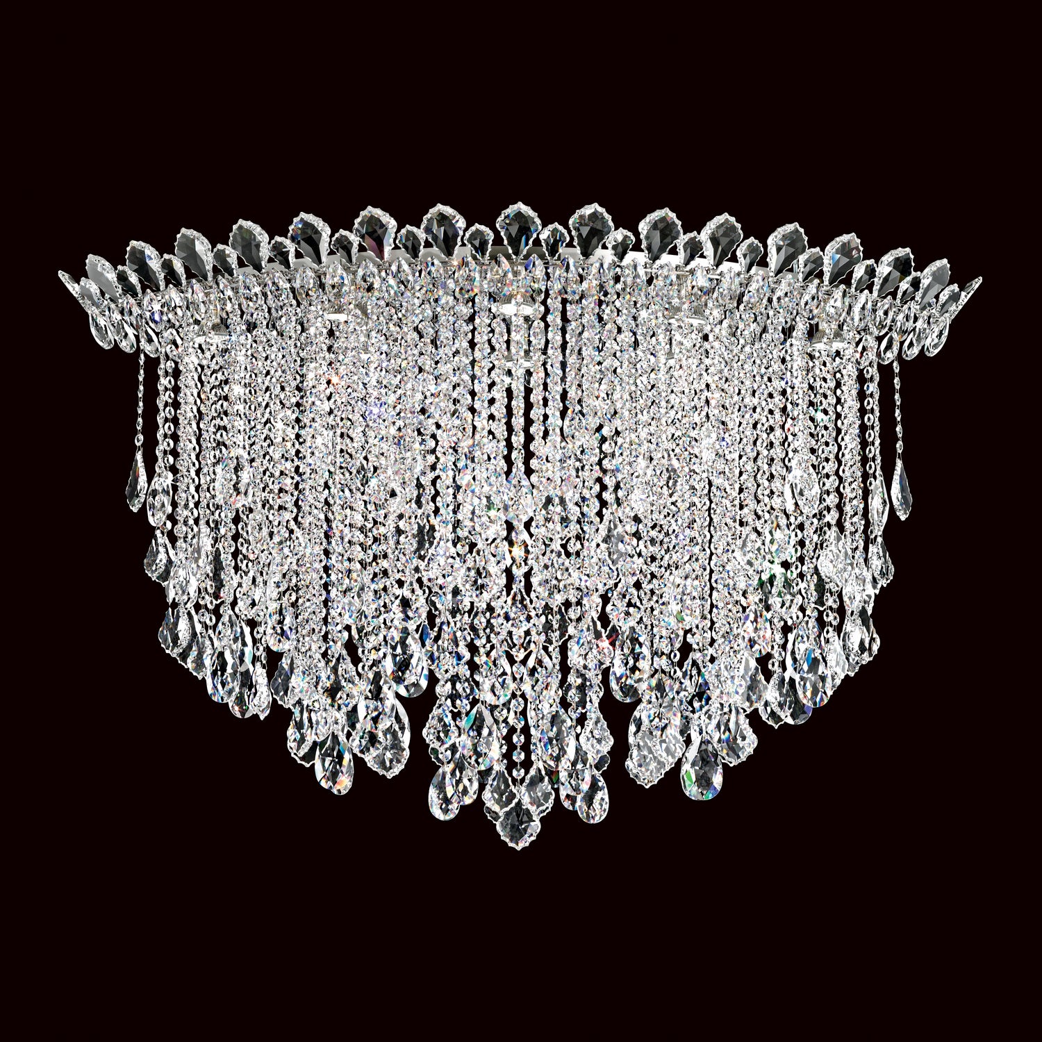 Schonbek - TR4802N-401H - Eight Light Flush Mount - Trilliane Strands - Polished Stainless Steel