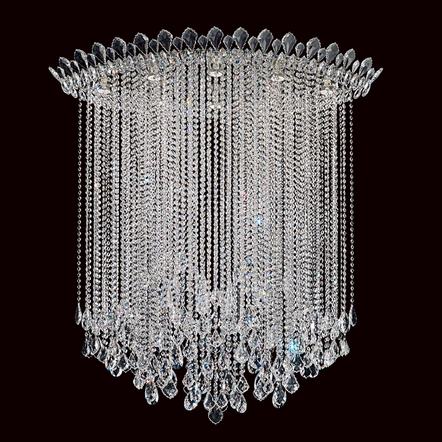 Schonbek - TR4803N-401H - Eight Light Flush Mount - Trilliane Strands - Polished Stainless Steel