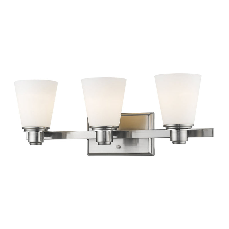 Z-Lite - 7001-3V-BN - Three Light Vanity - Kayla - Brushed Nickel