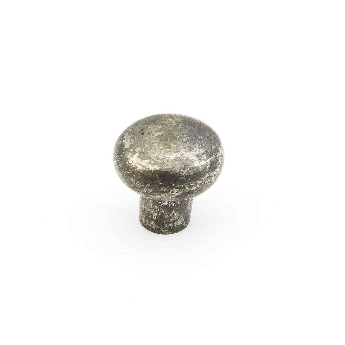 Mountain 1-3/8" Rustic Vintage Round Ball Solid Bronze Cabinet Knob - Made in Italy