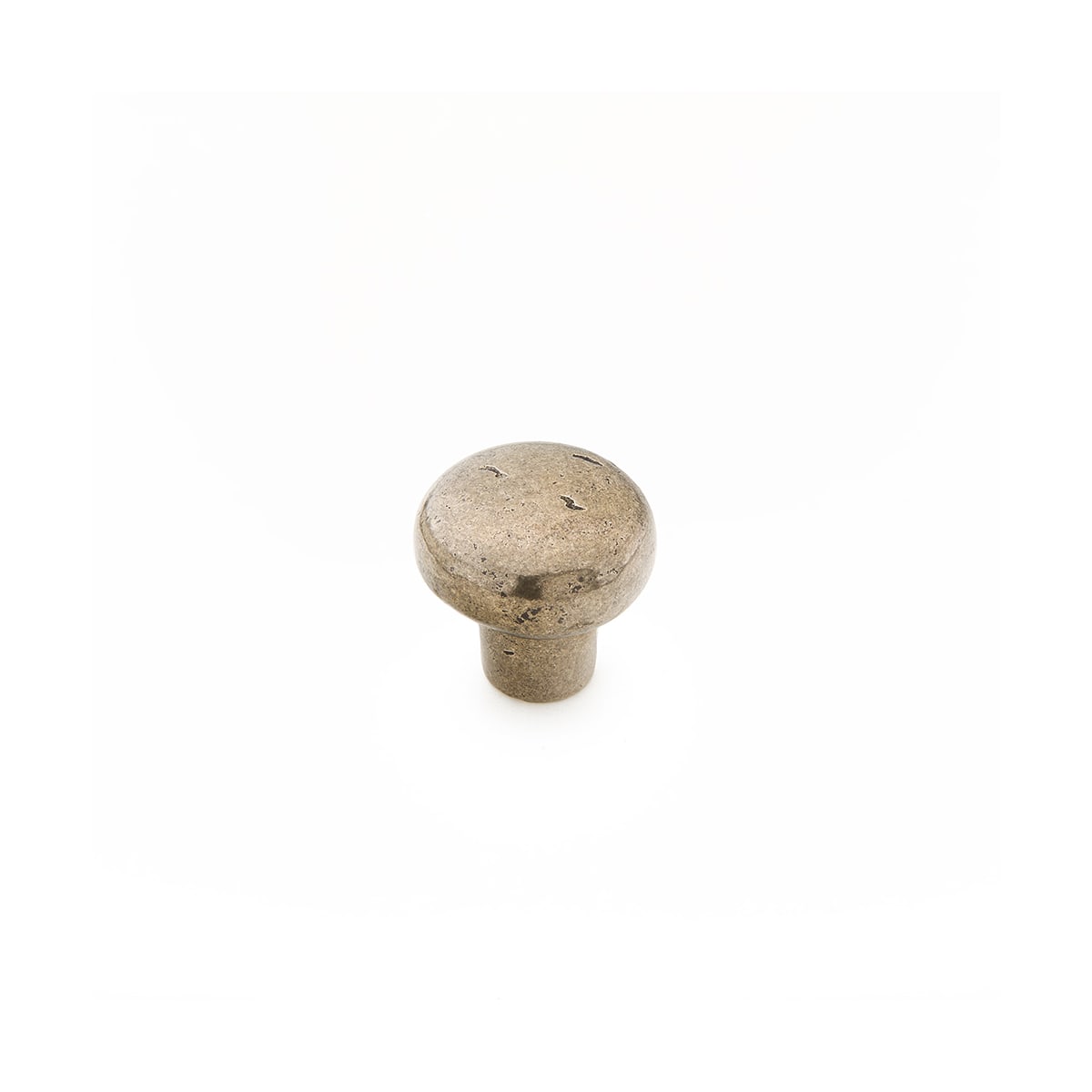 Schaub and Company - 772-IN - Mountain 1-3/8" Rustic Vintage Round Ball Solid Bronze Cabinet Knob - Made in Italy in Italian Nickel