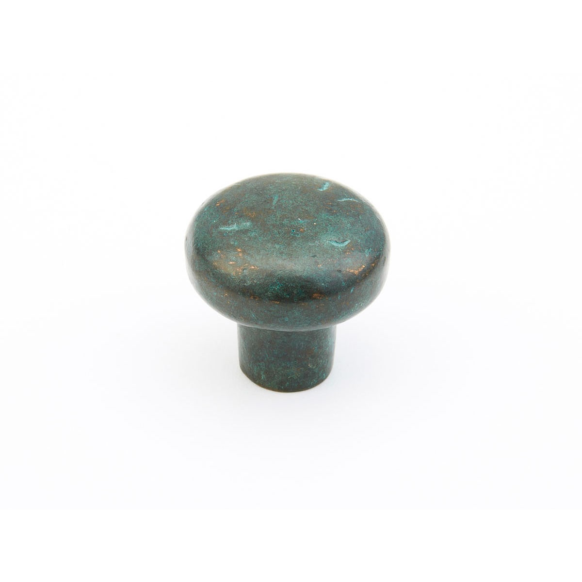 Mountain 1-3/8" Rustic Vintage Round Ball Solid Bronze Cabinet Knob - Made in Italy