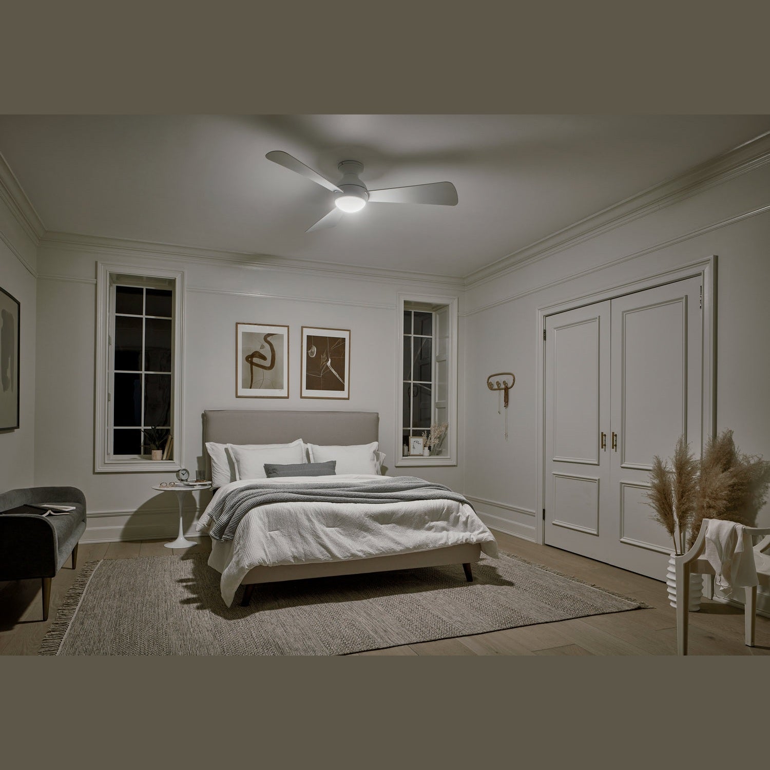 Kichler - 330152MWH - 54"Ceiling Fan - Sola - Matte White