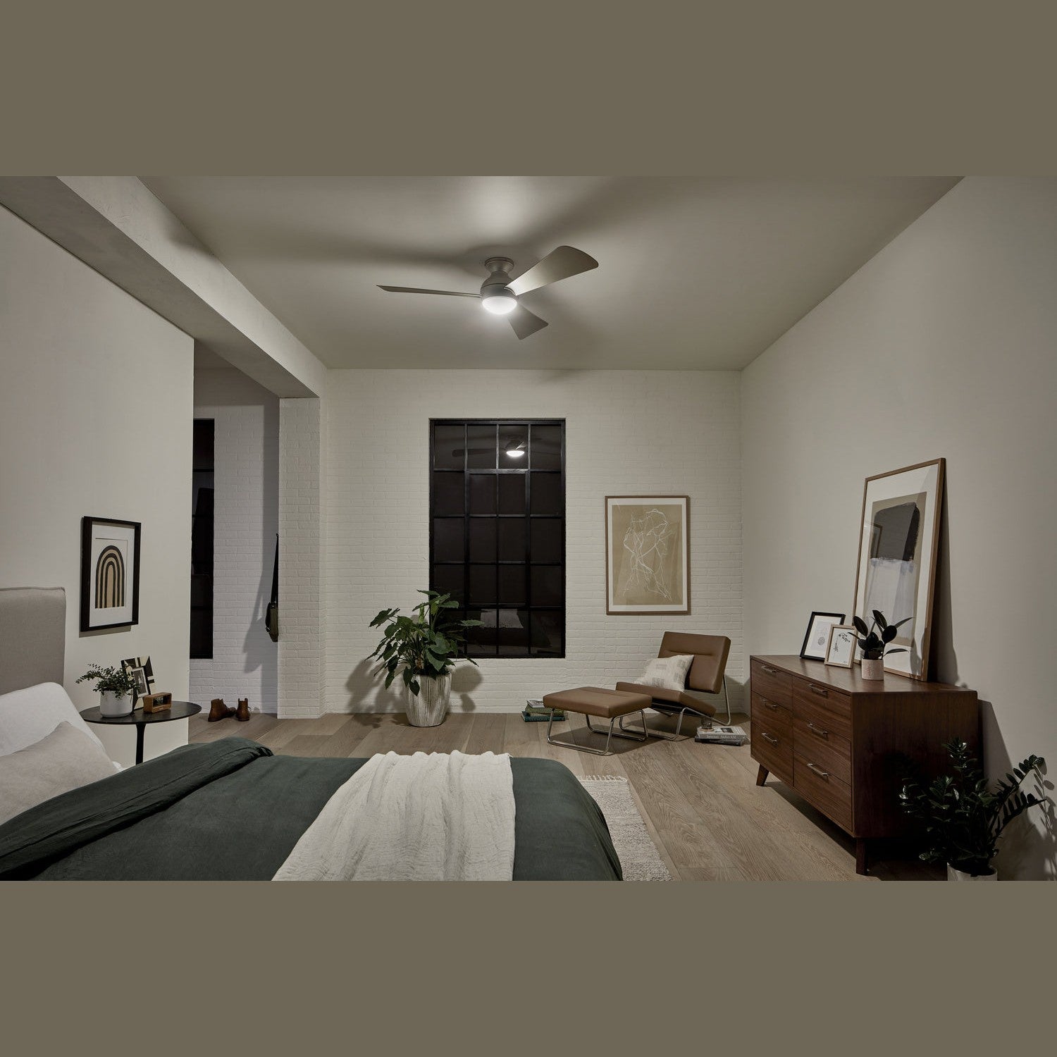 Kichler - 330152NI - 54"Ceiling Fan - Sola - Brushed Nickel