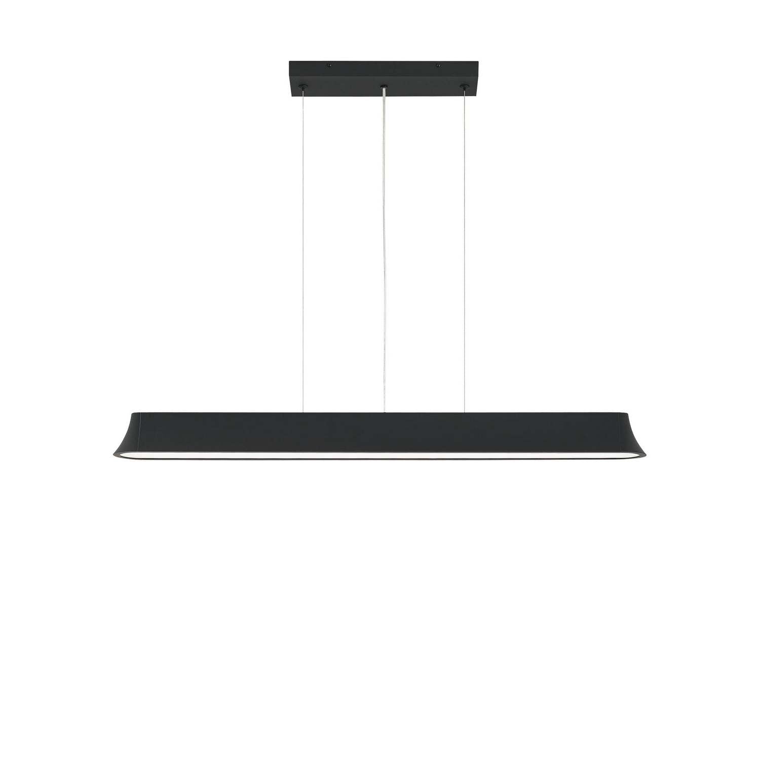 Visual Comfort Modern - 700LSZHN49B-LED - LED Linear Suspension - Zhane - Black Rubberized