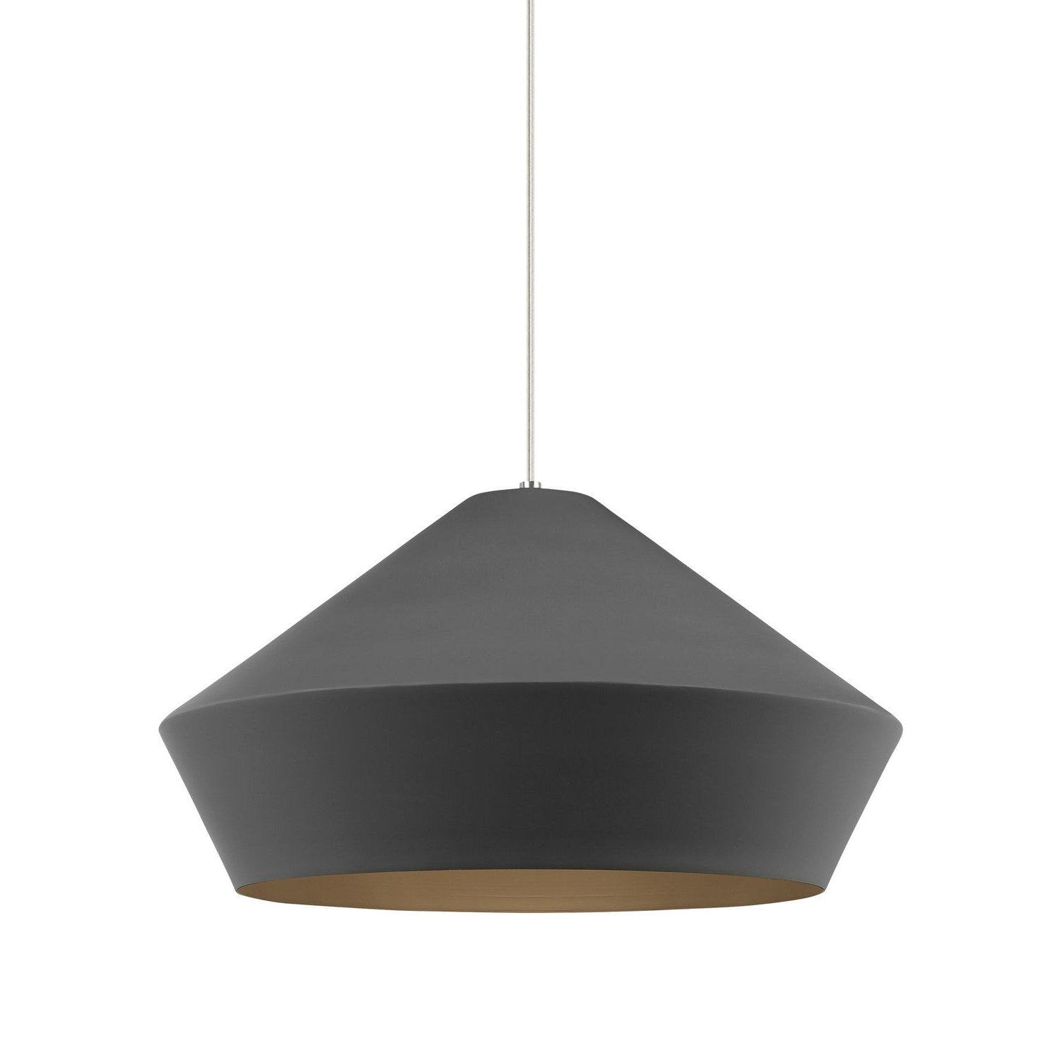 Visual Comfort Modern - 700TDBMLGPYS - One Light Pendant - Brummel - Satin Nickel