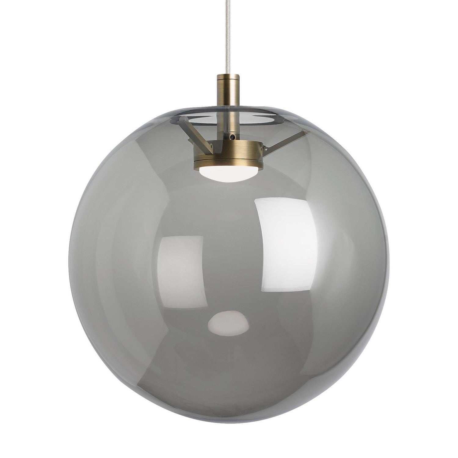 Visual Comfort Modern - 700TDPLNPKR-LEDWD - LED Pendant - Palona - Aged Brass
