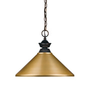 Z-Lite - 100701OB-MSG - One Light Pendant - Riviera - Olde Bronze