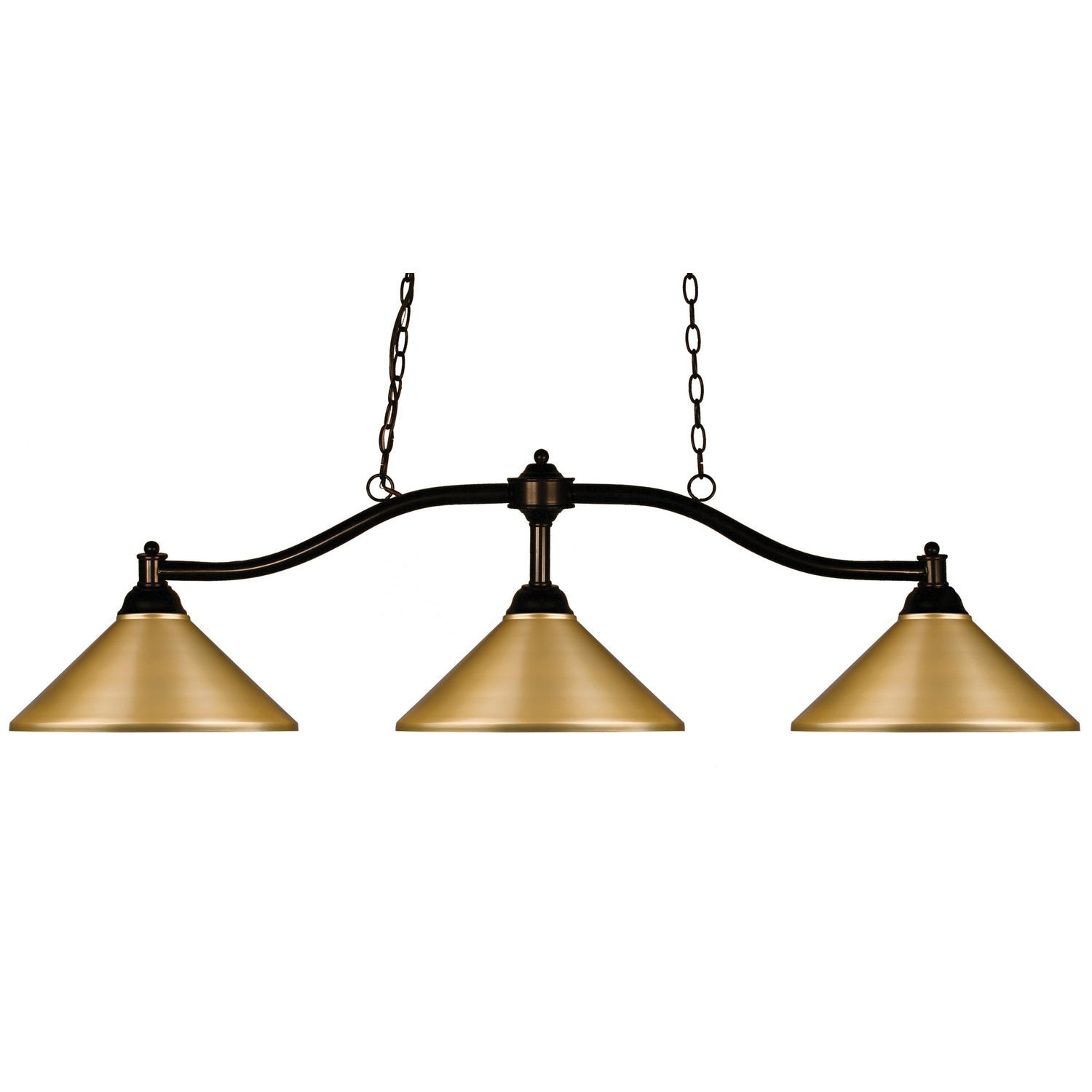 Z-Lite - 147BRZ-MSG - Three Light Billiard - Chance - Bronze