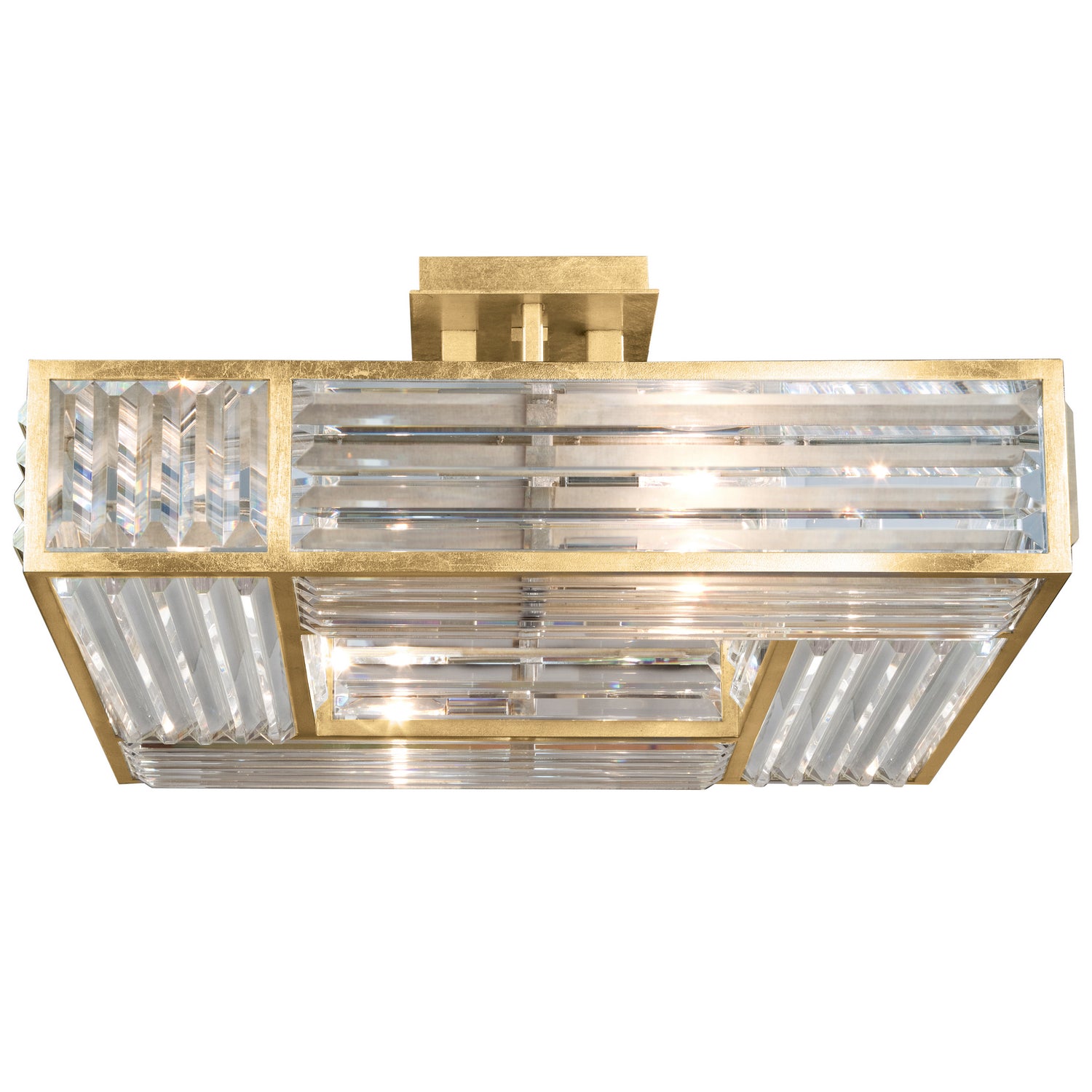 Fine Art Handcrafted Lighting - 811640-2ST - Four Light Semi-Flush Mount - Crystal Enchantment - Gold