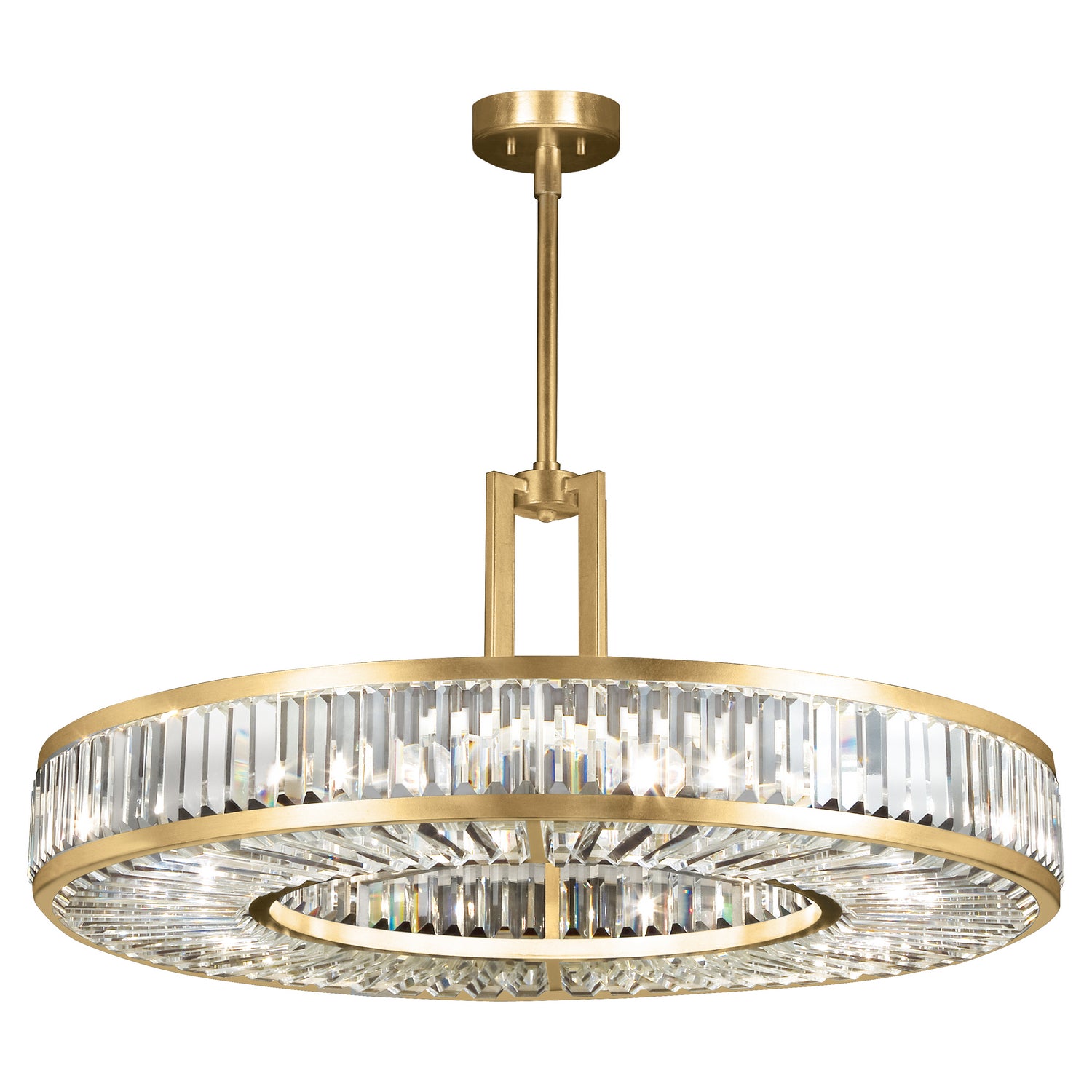 Fine Art Handcrafted Lighting - 812040-2ST - Eight Light Pendant - Crystal Enchantment - Gold