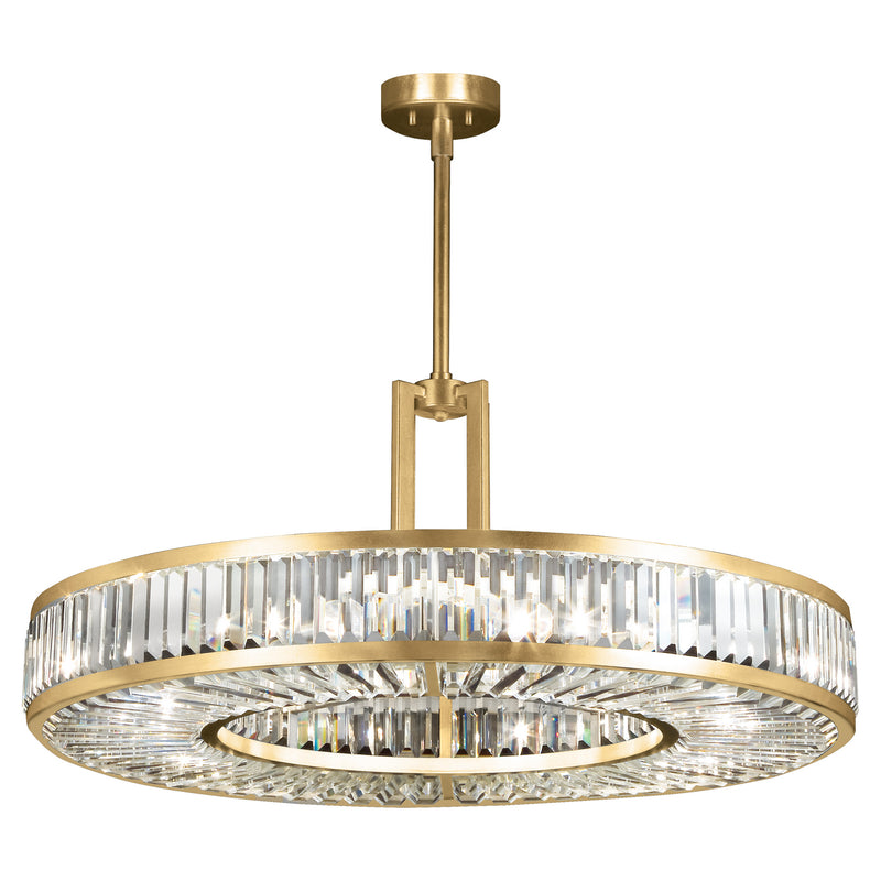 Fine Art Handcrafted Lighting - 812040-2ST - Eight Light Pendant - Crystal Enchantment - Gold