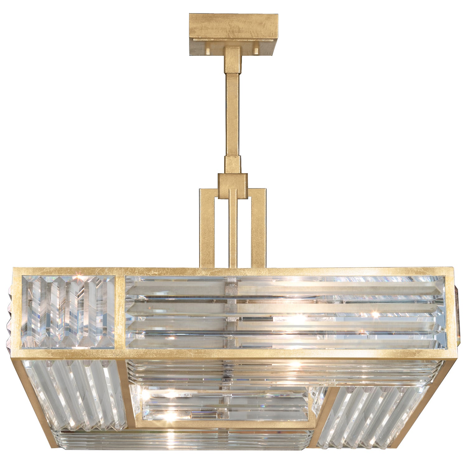 Fine Art Handcrafted Lighting - 813040-2ST - Four Light Pendant - Crystal Enchantment - Gold