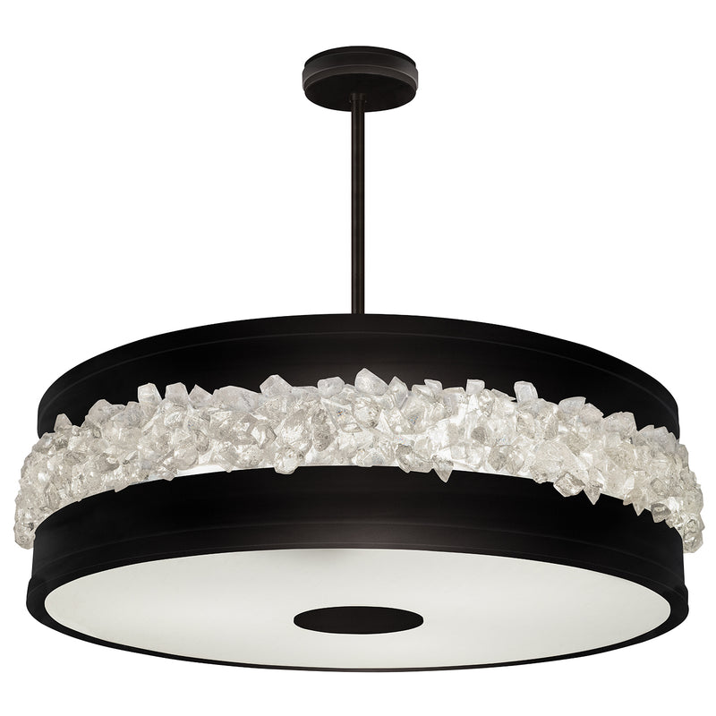 Fine Art Handcrafted Lighting - 876340-2ST - Three Light Pendant - Arctic Halo - Black