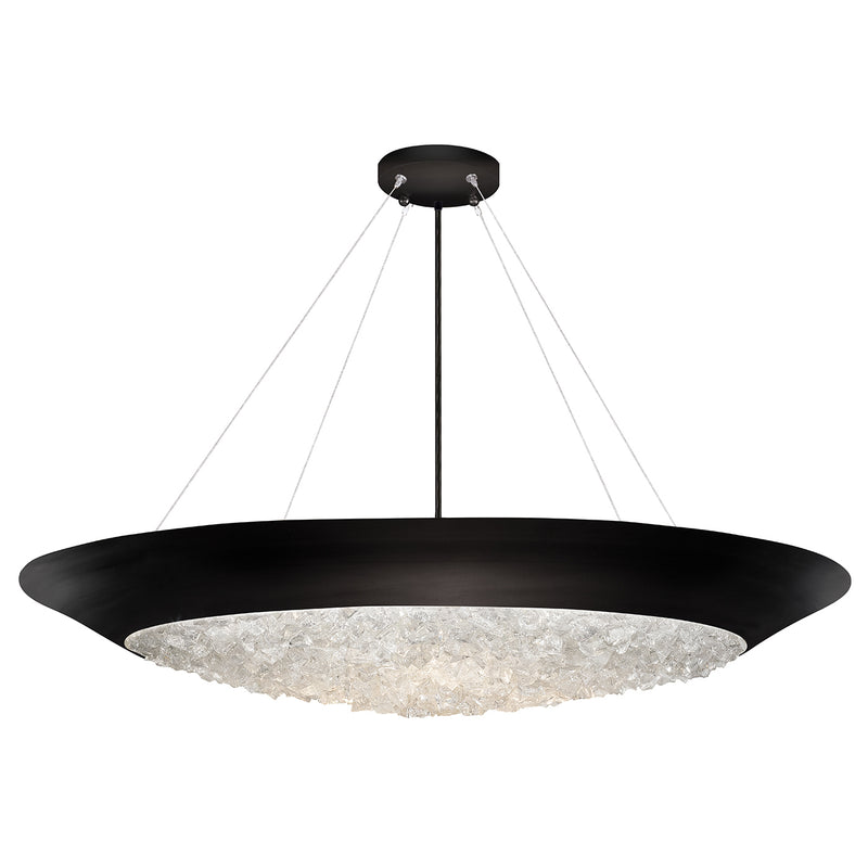 Fine Art Handcrafted Lighting - 876440-2ST - Three Light Pendant - Arctic Halo - Black