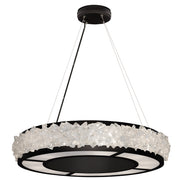 Fine Art Handcrafted Lighting - 878140-2ST - 12 Light Pendant - Arctic Halo - Black