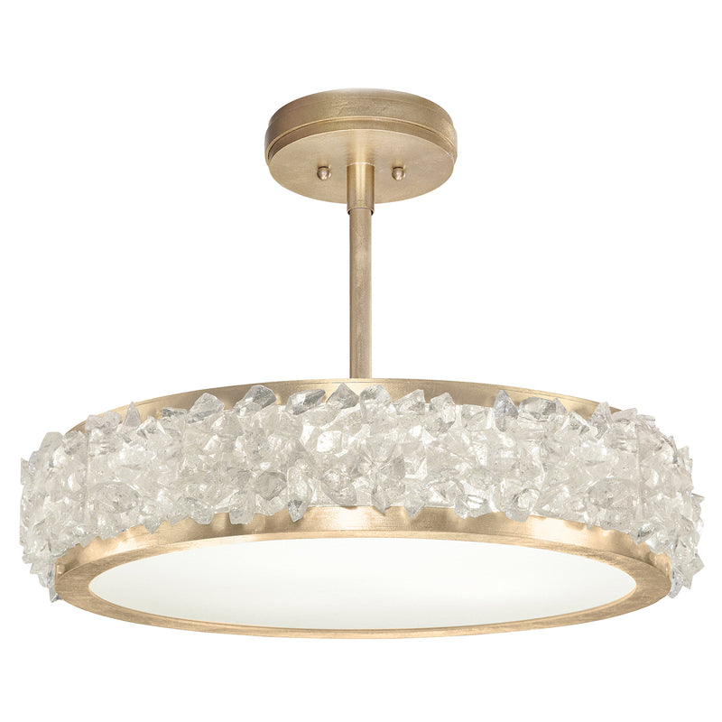 Fine Art Handcrafted Lighting - 879940-1ST - Three Light Semi-Flush Mount - Arctic Halo - Gold