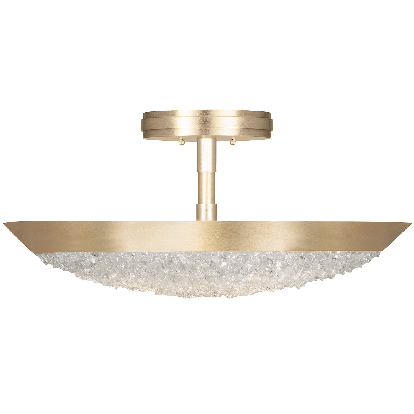 Fine Art Handcrafted Lighting - 880040-1ST - Three Light Semi-Flush Mount - Arctic Halo - Gold