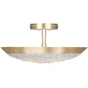 Fine Art Handcrafted Lighting - 880040-1ST - Three Light Semi-Flush Mount - Arctic Halo - Gold