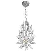 Fine Art Handcrafted Lighting - 881540ST - Three Light Chandelier - Lily Buds - Silver