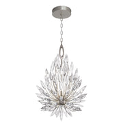 Fine Art Handcrafted Lighting - 881640ST - Three Light Chandelier - Lily Buds - Silver
