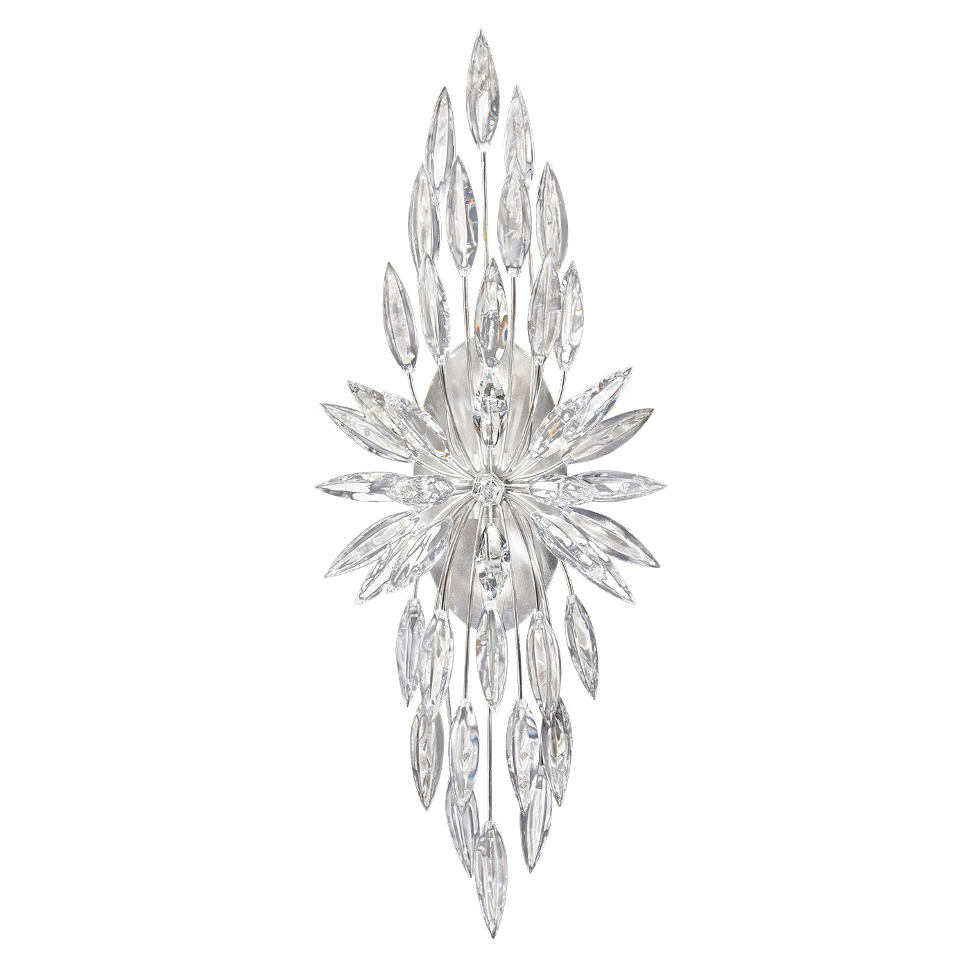 Fine Art Handcrafted Lighting - 883550ST - Two Light Wall Sconce - Lily Buds - Silver