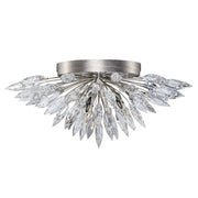 Fine Art Handcrafted Lighting - 883640ST - Four Light Flush Mount - Lily Buds - Silver