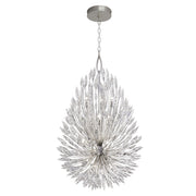 Fine Art Handcrafted Lighting - 883940ST - 12 Light Pendant - Lily Buds - Silver