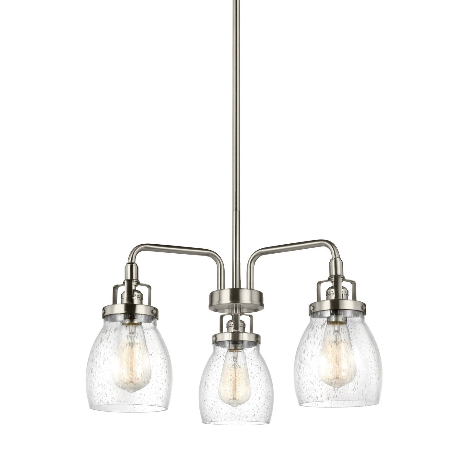 Generation Lighting - 3114503-962 - Three Light Chandelier - Belton - Brushed Nickel