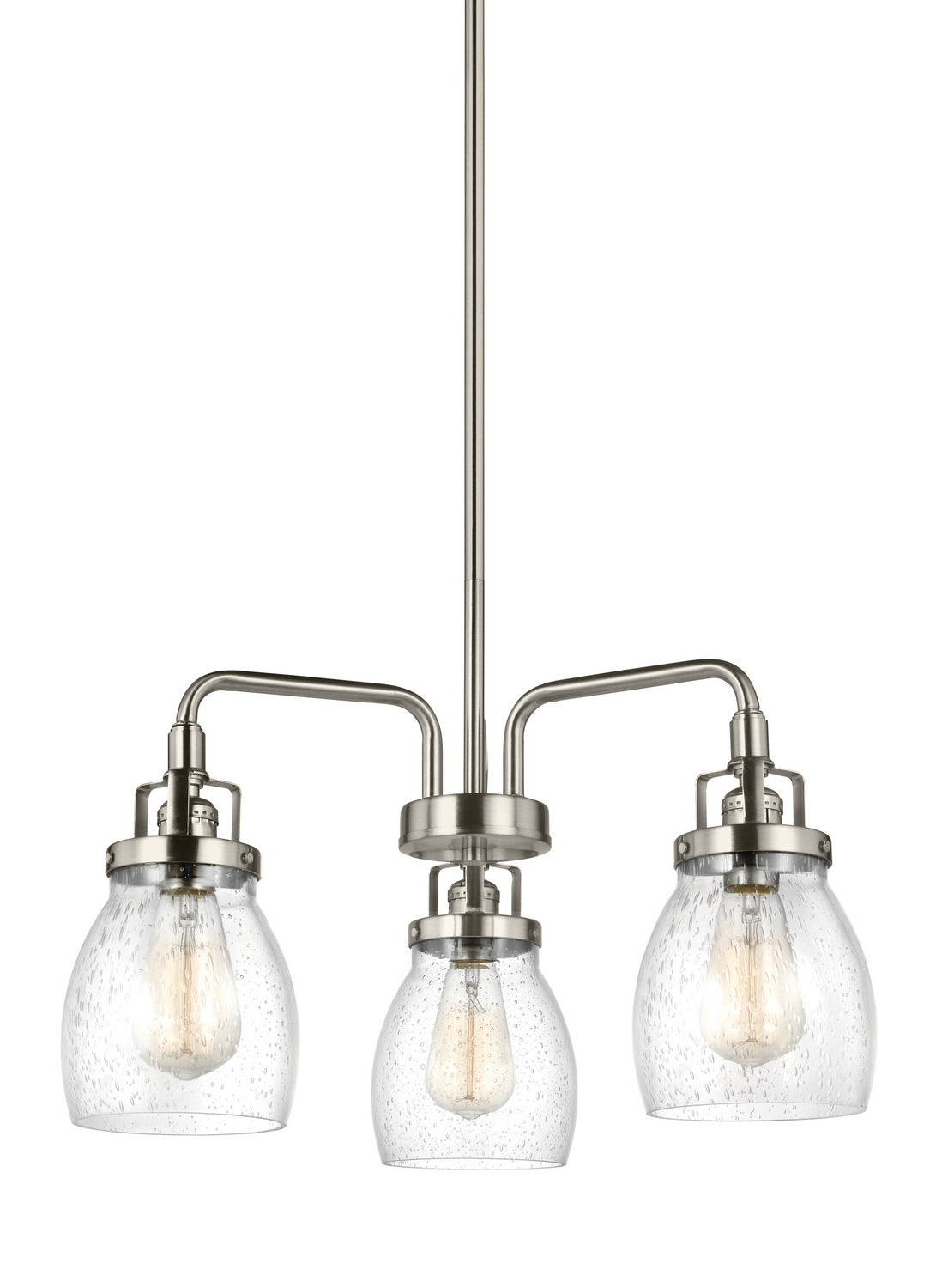 Generation Lighting - 3114503-962 - Three Light Chandelier - Belton - Brushed Nickel