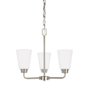 Generation Lighting - 3115203EN3-962 - Three Light Chandelier - Kerrville - Brushed Nickel