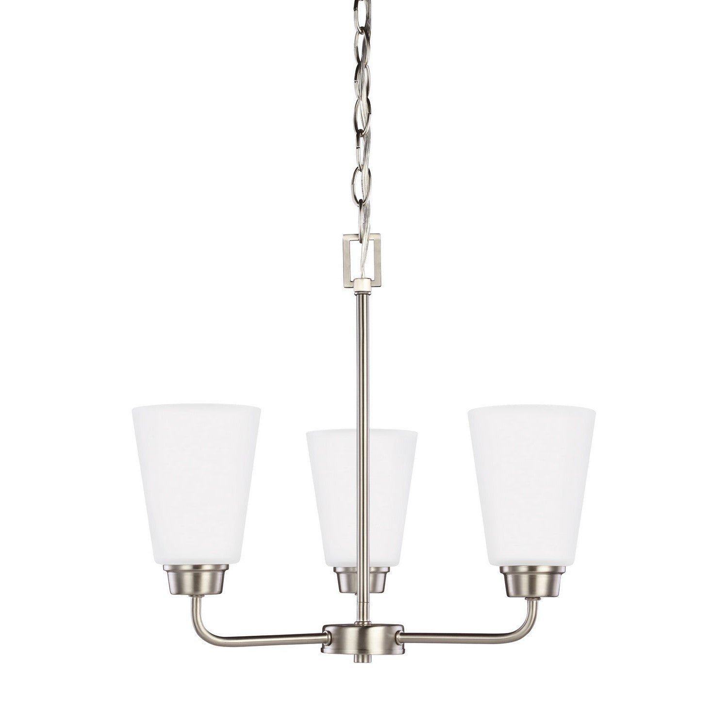 Generation Lighting - 3115203EN3-962 - Three Light Chandelier - Kerrville - Brushed Nickel