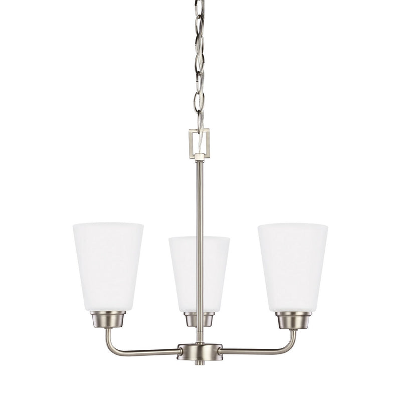 Generation Lighting - 3115203EN3-962 - Three Light Chandelier - Kerrville - Brushed Nickel
