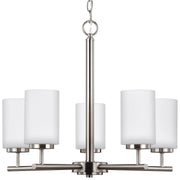 Generation Lighting - 31161EN3-962 - Five Light Chandelier - Oslo - Brushed Nickel