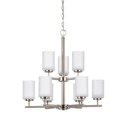 Generation Lighting - 31162-962 - Nine Light Chandelier - Oslo - Brushed Nickel