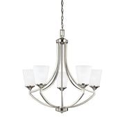 Generation Lighting - 3124505EN3-962 - Five Light Chandelier - Hanford - Brushed Nickel