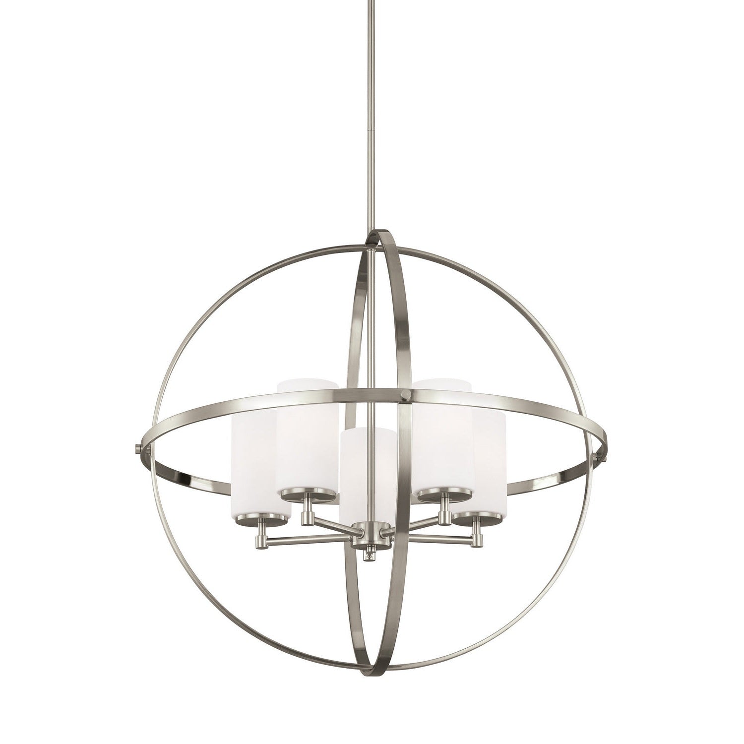 Generation Lighting - 3124605EN3-962 - Five Light Chandelier - Alturas - Brushed Nickel
