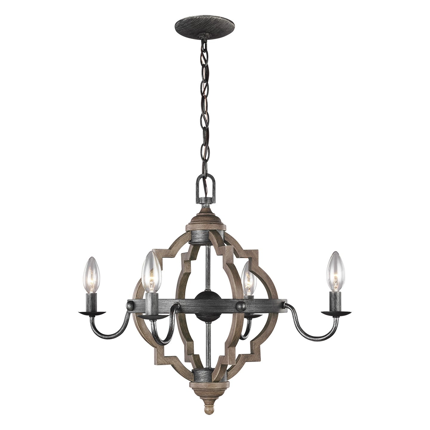 Generation Lighting - 3124904-846 - Four Light Chandelier - Socorro - Stardust