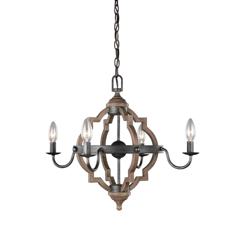 Generation Lighting - 3124904EN-846 - Four Light Chandelier - Socorro - Stardust