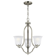 Generation Lighting - 3139003-962 - Three Light Chandelier - Emmons - Brushed Nickel