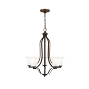 Generation Lighting - 3139005EN3-710 - Five Light Chandelier - Emmons - Bronze