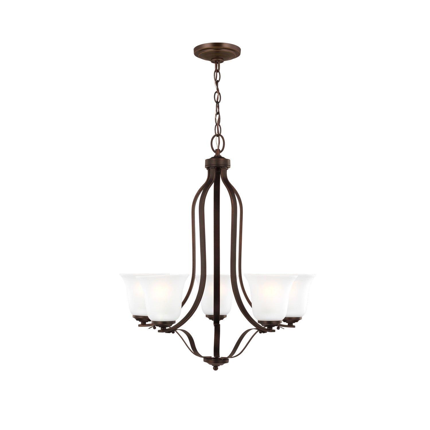 Generation Lighting - 3139005EN3-710 - Five Light Chandelier - Emmons - Bronze