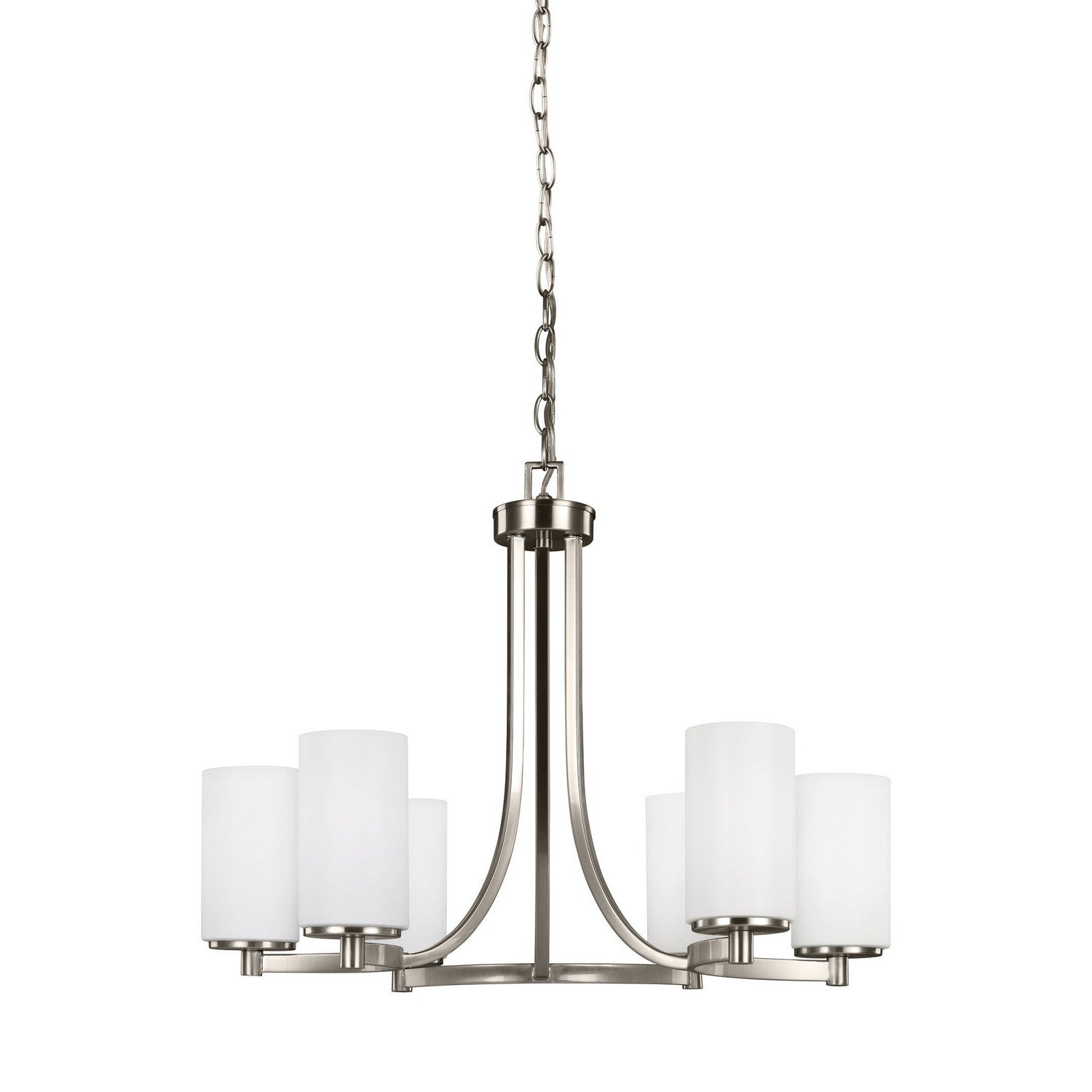 Generation Lighting - 3139106EN3-962 - Six Light Chandelier - Hettinger - Brushed Nickel