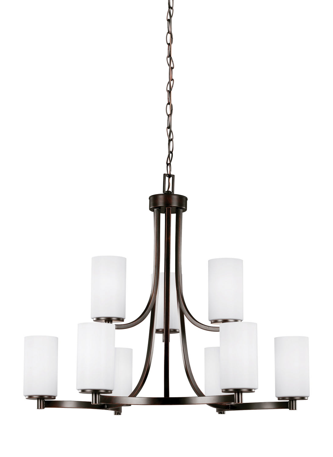 Generation Lighting - 3139109EN3-710 - Nine Light Chandelier - Hettinger - Bronze