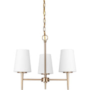 Generation Lighting - 3140403EN3-848 - Three Light Chandelier - Driscoll - Satin Brass