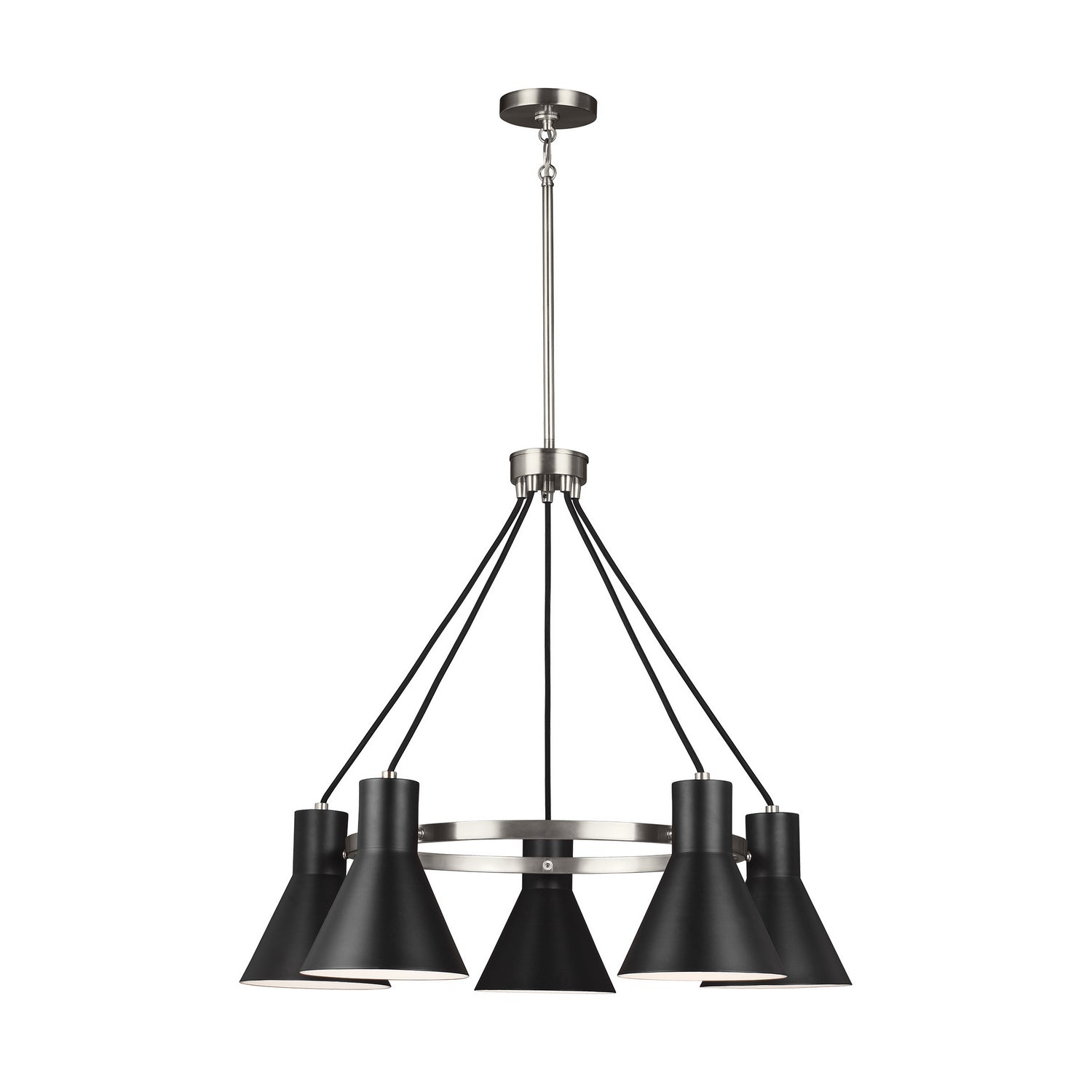 Generation Lighting - 3141305-962 - Five Light Chandelier - Towner - Brushed Nickel