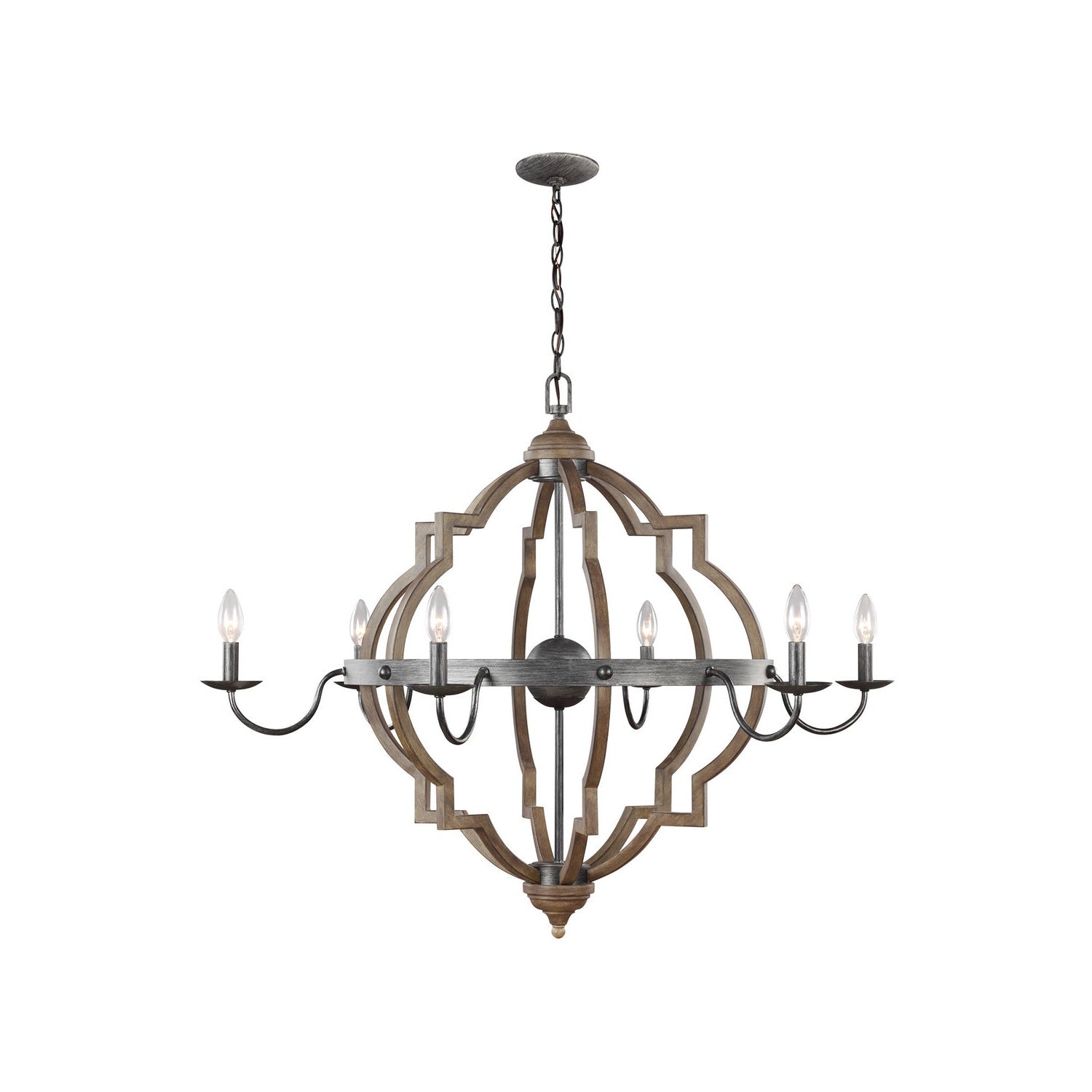 Generation Lighting - 3224906EN-846 - Six Light Chandelier - Socorro - Stardust