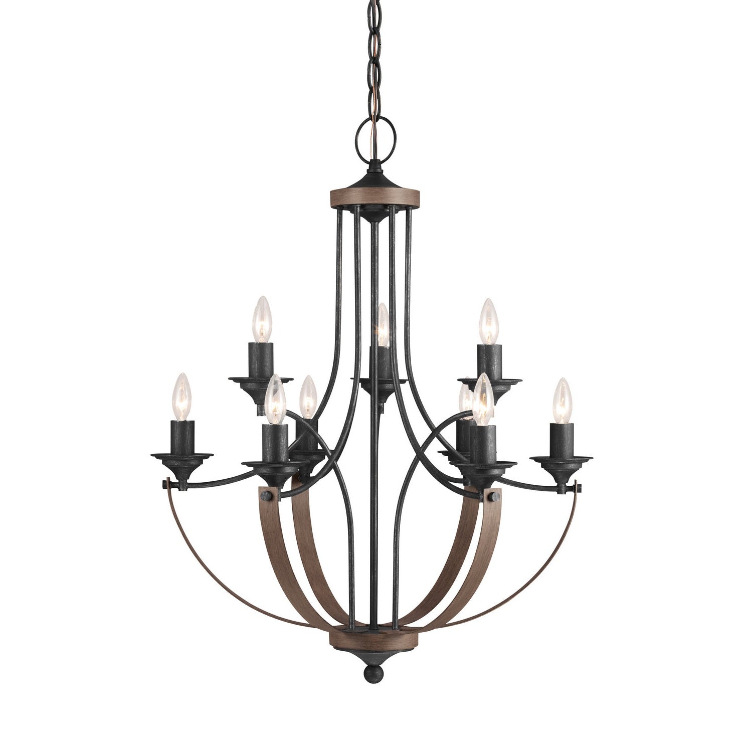 Generation Lighting - 3280409EN-846 - Nine Light Chandelier - Corbeille - Stardust