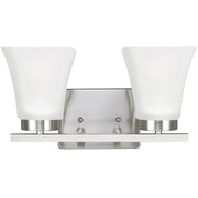 Generation Lighting - 4411602EN3-962 - Two Light Wall / Bath - Bayfield - Brushed Nickel